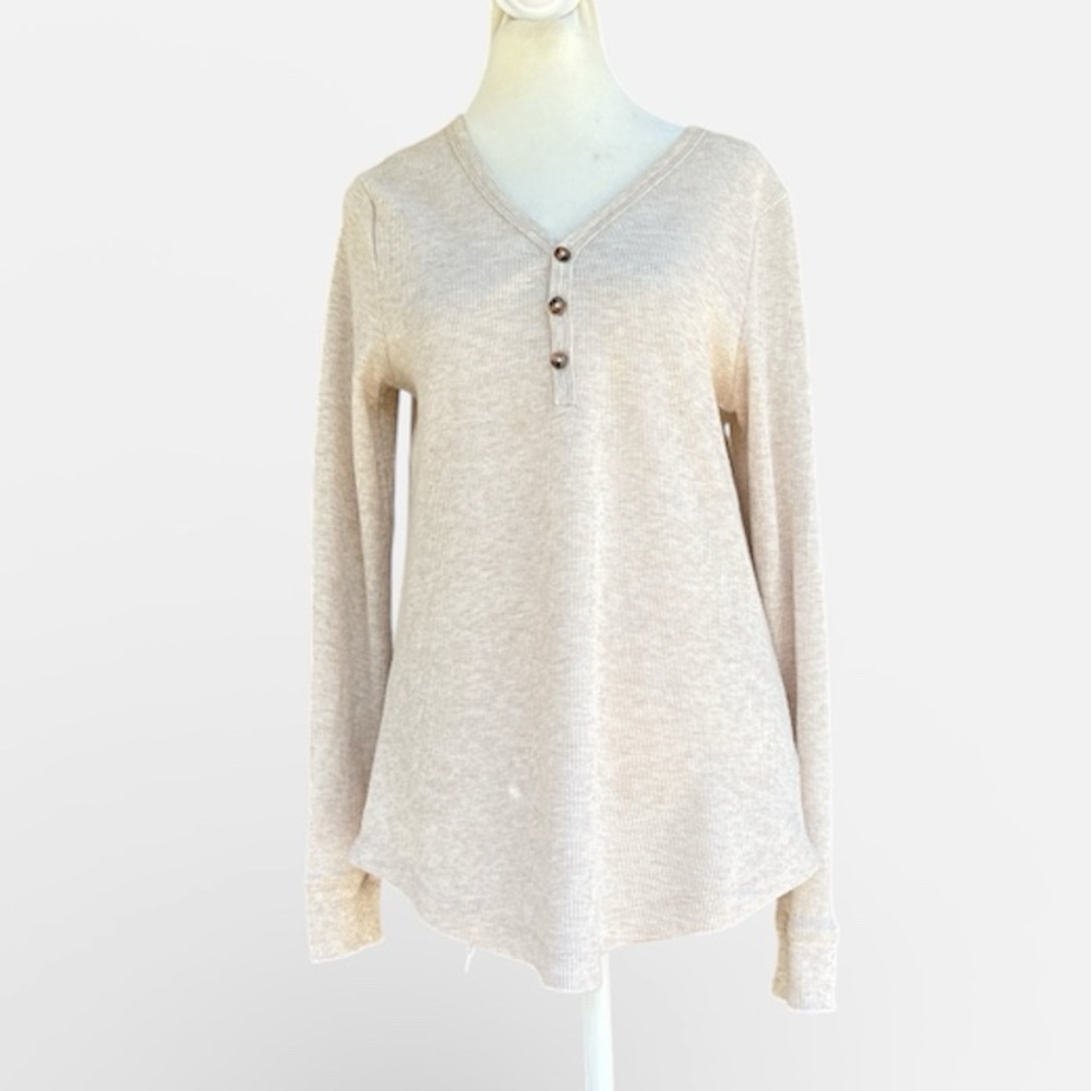 Koolaburra by UGG Waffle Knit Thermal in Oatmeal Women’s sz Small